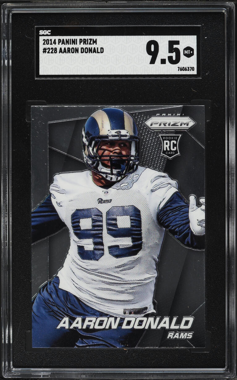 2014 Panini Prizm Aaron Donald ROOKIE #228 SGC 9.5 MINT+