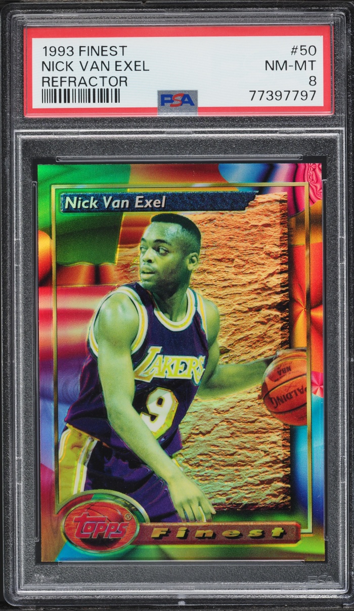1993 Finest Refractor Nick Van Exel ROOKIE #50 PSA 8 NM-MT