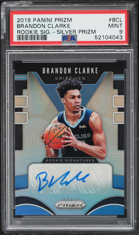2019-20 Panini Mosaic Mosaic Gold Wave #277 Brandon Clarke on
