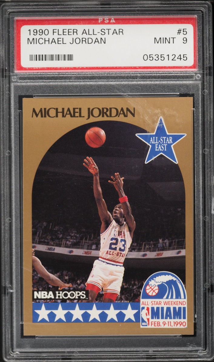 1990 Fleer All-Stars Michael Jordan #5 PSA 9 MINT