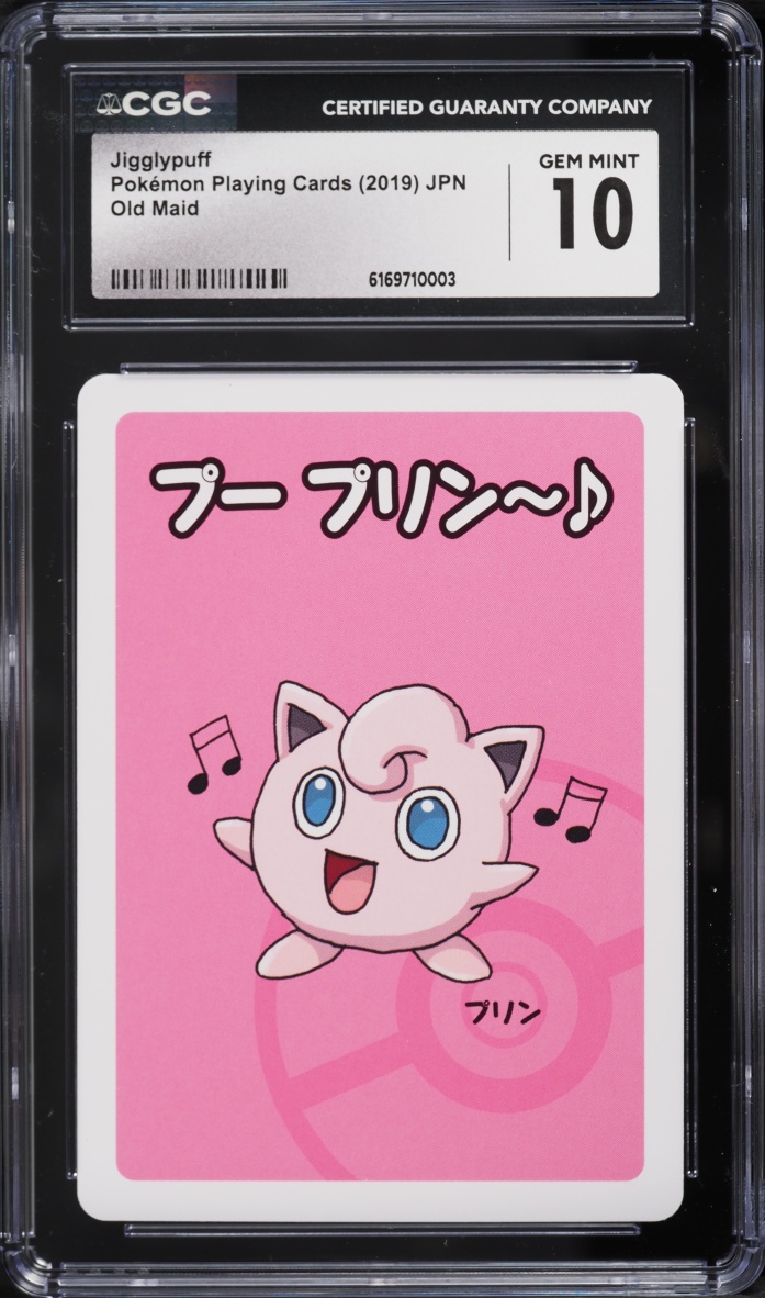 2019 Pokemon Japanese Playing Cards Old Maid Jigglypuff CGC 10 GEM MINT