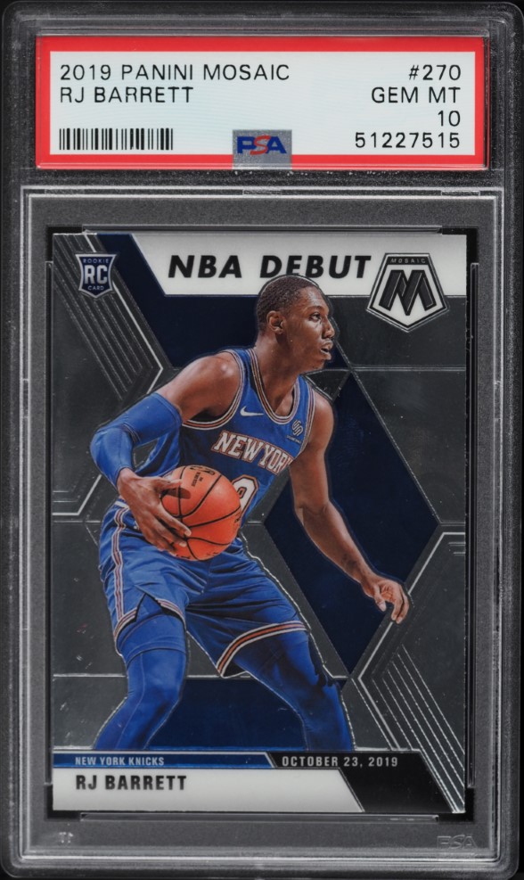 Prizm RJ Barrett Blue Prizm 199シリ　PSA 10 Prizm RJ Barrett Blue Prizm 199シリ PSA 10 RJ BARRETT 2019