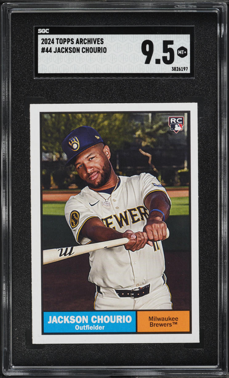 2024 Topps Archives Jackson Chourio ROOKIE #44 SGC 9.5 MINT+