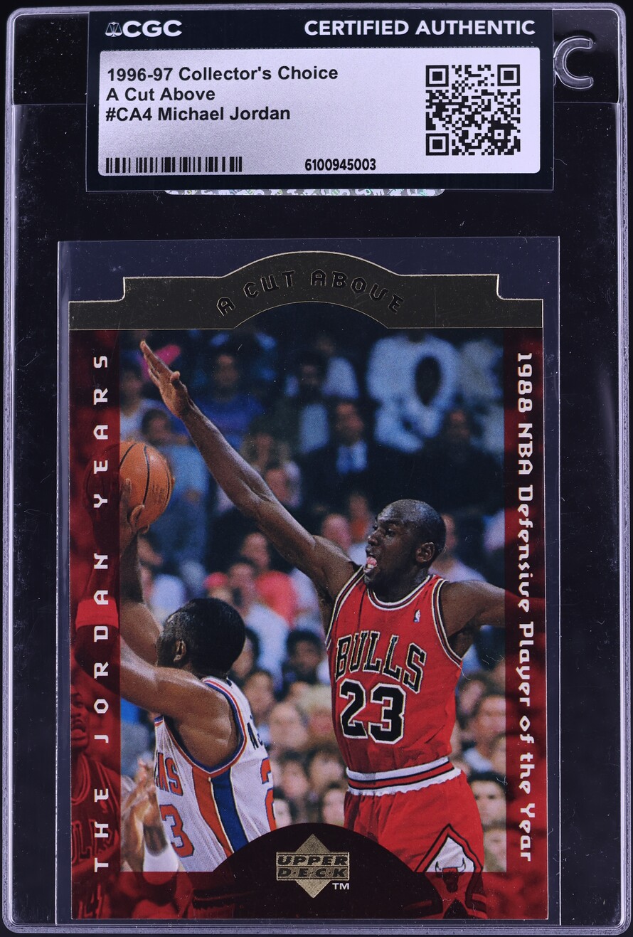1996 Collector's Choice A Cut Above Die-Cut Michael Jordan #CA4 CGC AUTH