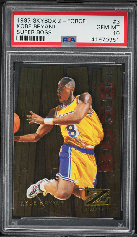 1997 Skybox Z Force Zuperman Kobe Bryant #195 PSA 10 GEM MINT on
