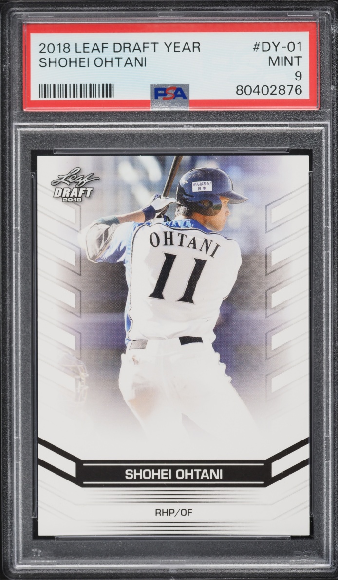 2018 Leaf Draft Year Shohei Ohtani ROOKIE #DY-01 PSA 9 MINT