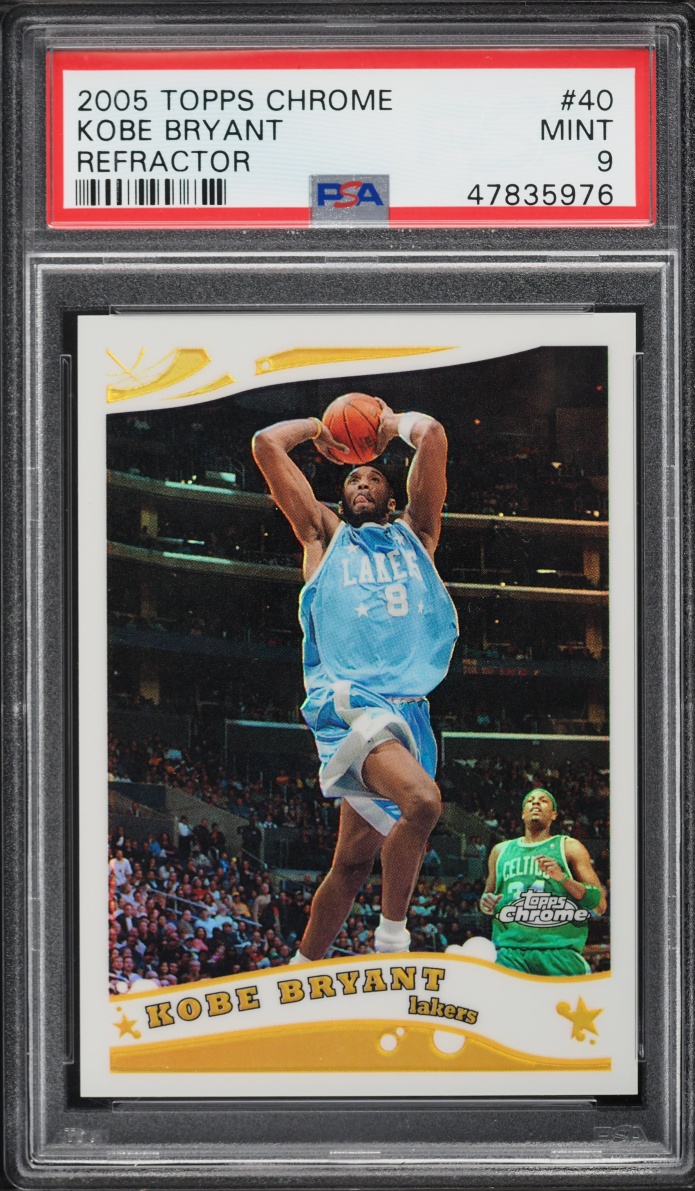 2005 Topps Chrome Refractor Kobe Bryant /999 #40 PSA 9 MINT