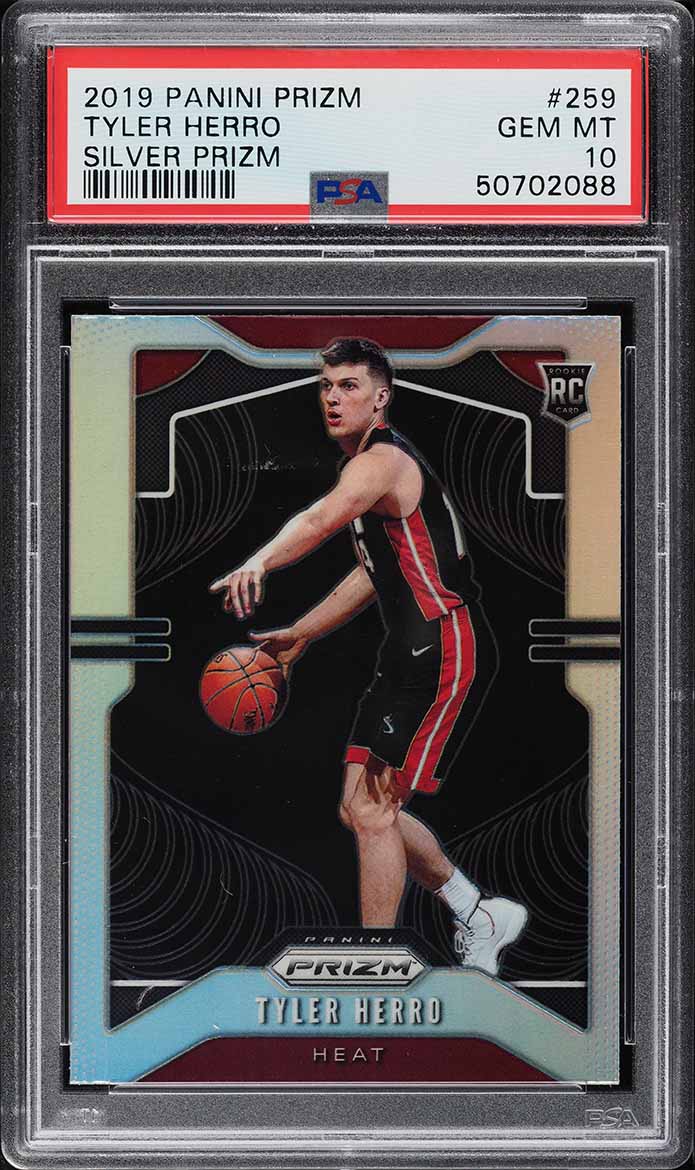2019 Panini One and One Downtown Tyler Herro ROOKIE #10 BGS 9.5