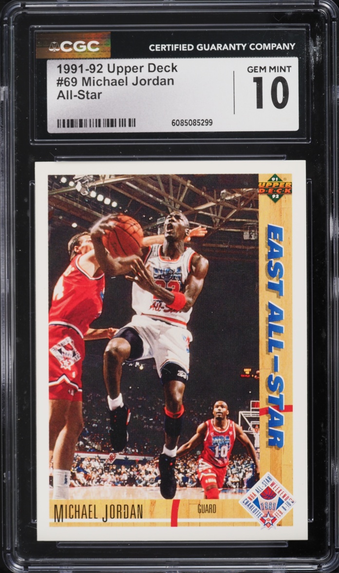 1991 Upper Deck All Star Michael Jordan #69 CGC 10 GEM MINT