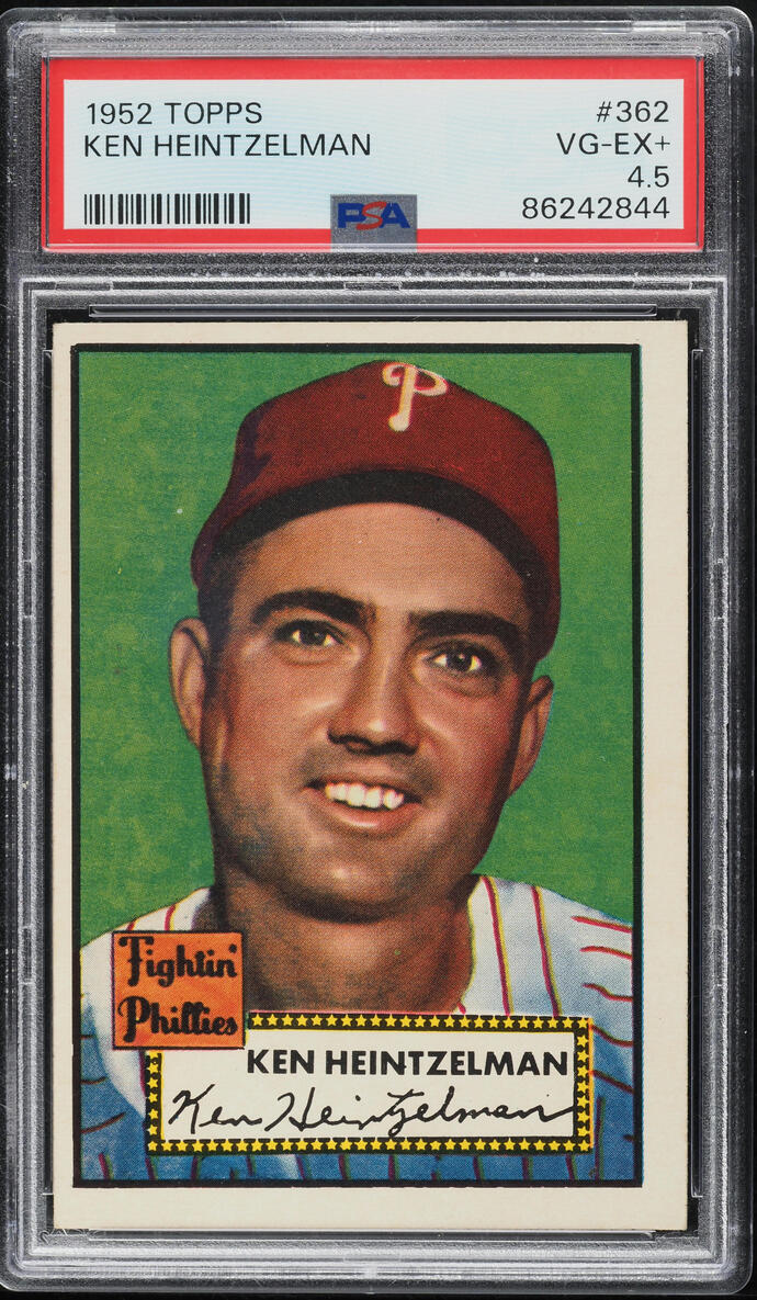 1952 Topps Ken Heintzelman #362 PSA 4.5 VGEX+