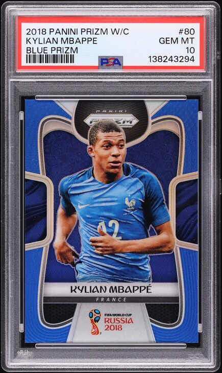 2018 Panini Prizm World Cup Purple Kylian Mbappe ROOKIE /99 #80
