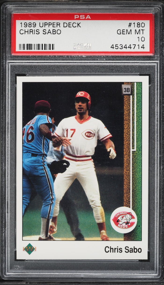 1989 Upper Deck Chris Sabo #180 PSA 10 GEM MINT
