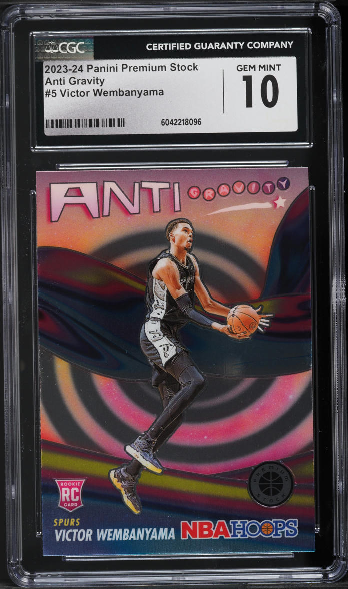 2023 Hoops Premium Stock Anti Gravity Victor Wembanyama ROOKIE #5 CGC 10 GEM MINT
