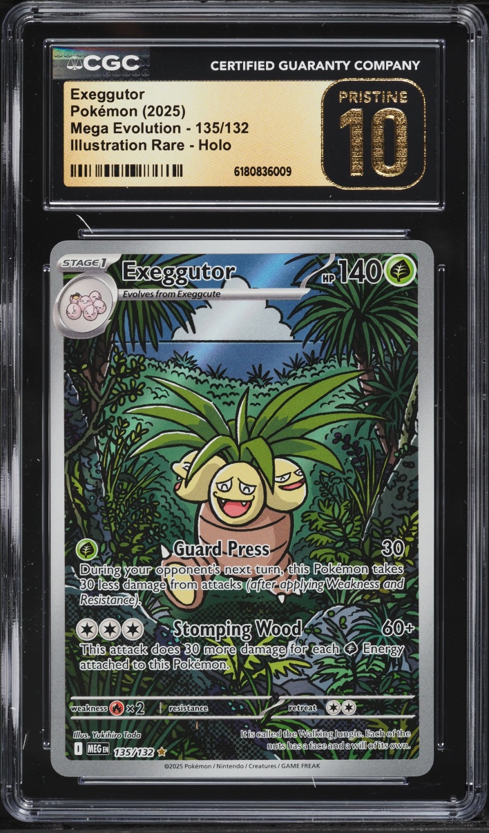 2025 Pokemon Mega Evolution IR Exeggutor #135 CGC 10 PRISTINE