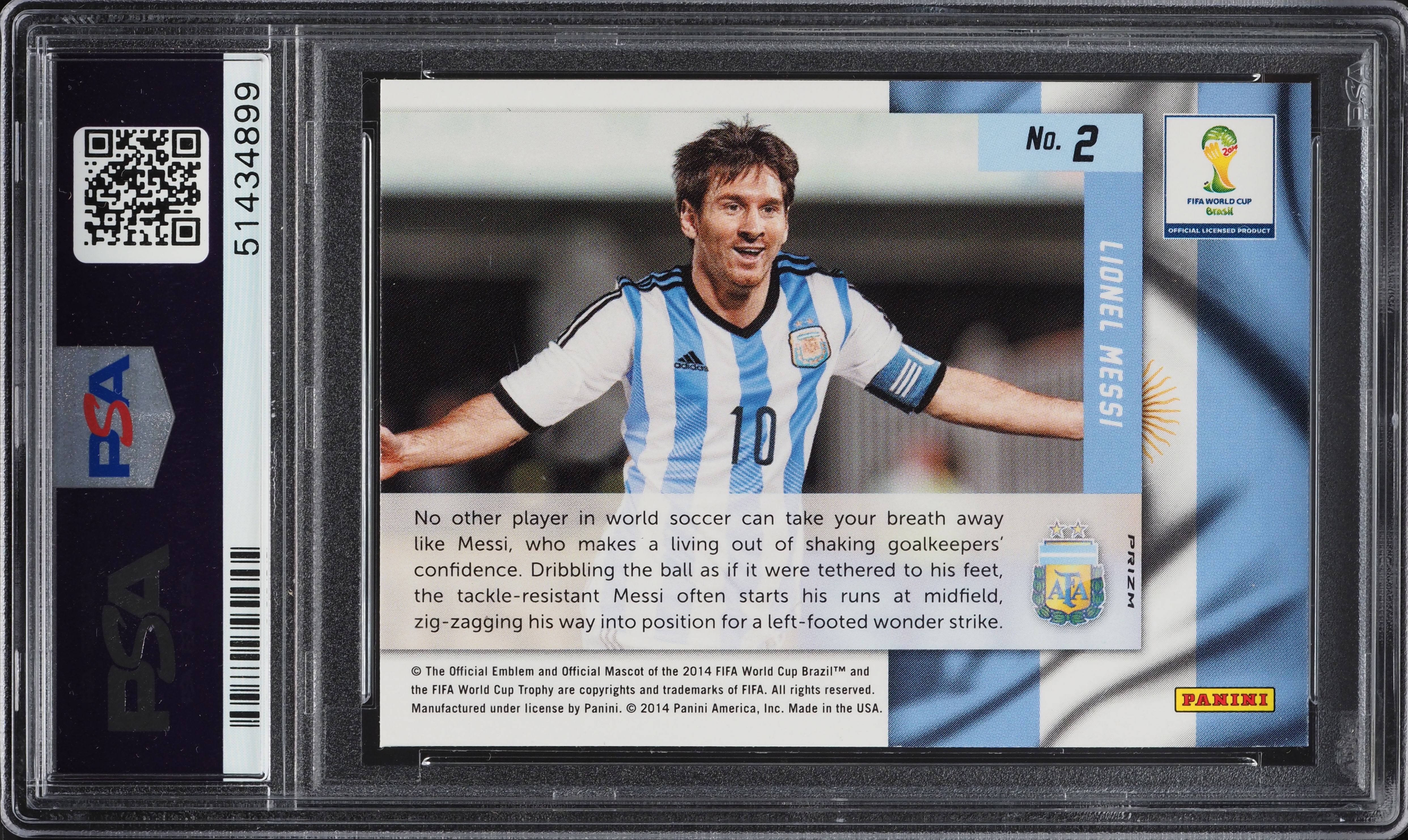 2014 Panini Prizm World Cup Net Finders Silver Lionel Messi