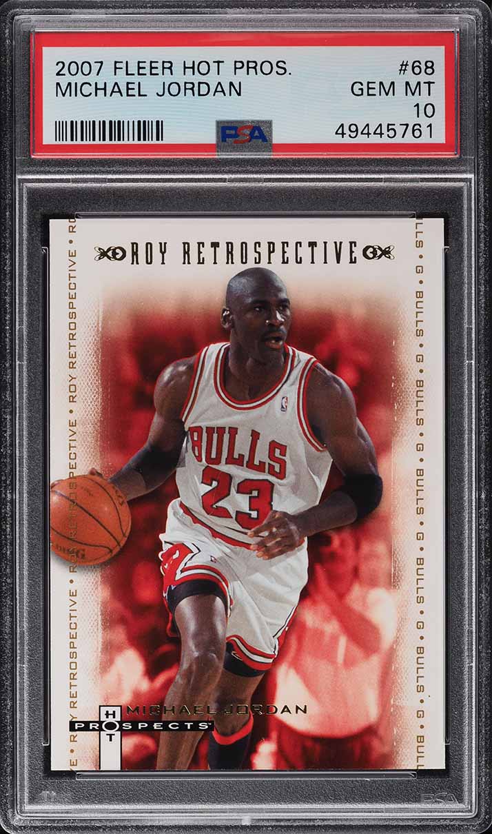 2007 Fleer Hot Prospects Michael Jordan #68 PSA 10 GEM MINT on Fanatics ...