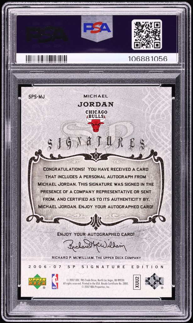 スポーツ選手 Michael Jordan SP PSA 9 1989-1990 Michael Jordan NBA Hoops Superstars #12 Yellow