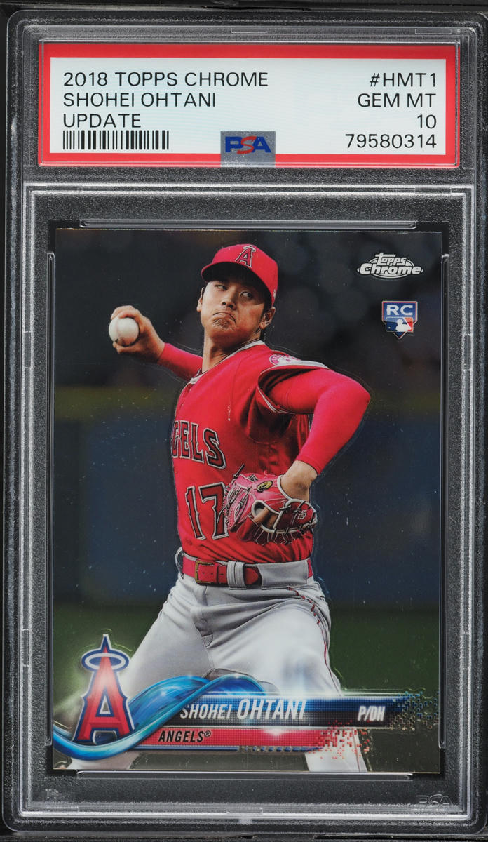 2018 Topps Chrome Update Shohei Ohtani ROOKIE #HMT1 PSA 10 GEM MINT