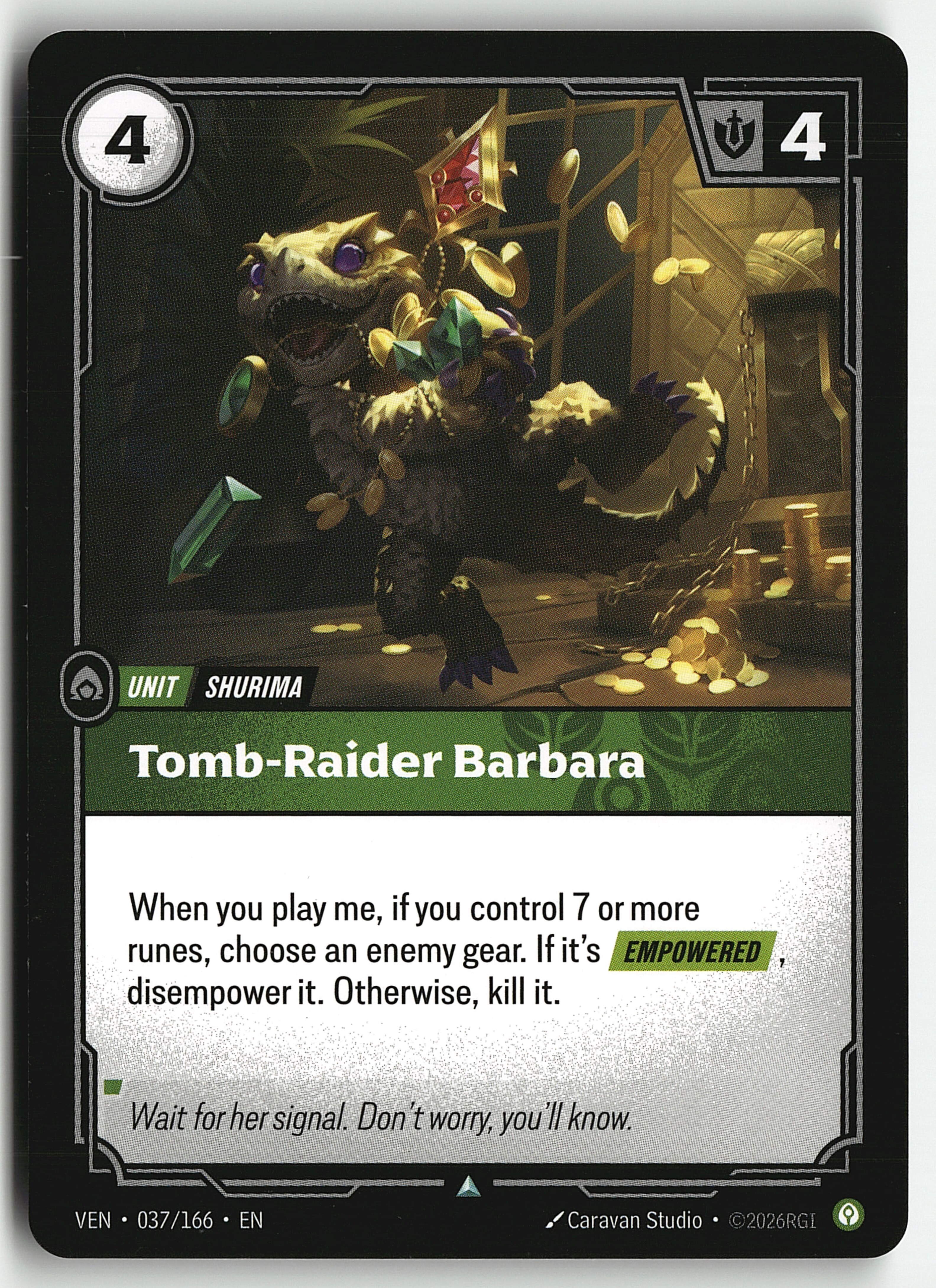 2026 Riftbound League Of Legends LoL Vendetta Tomb Raider Barbara #37