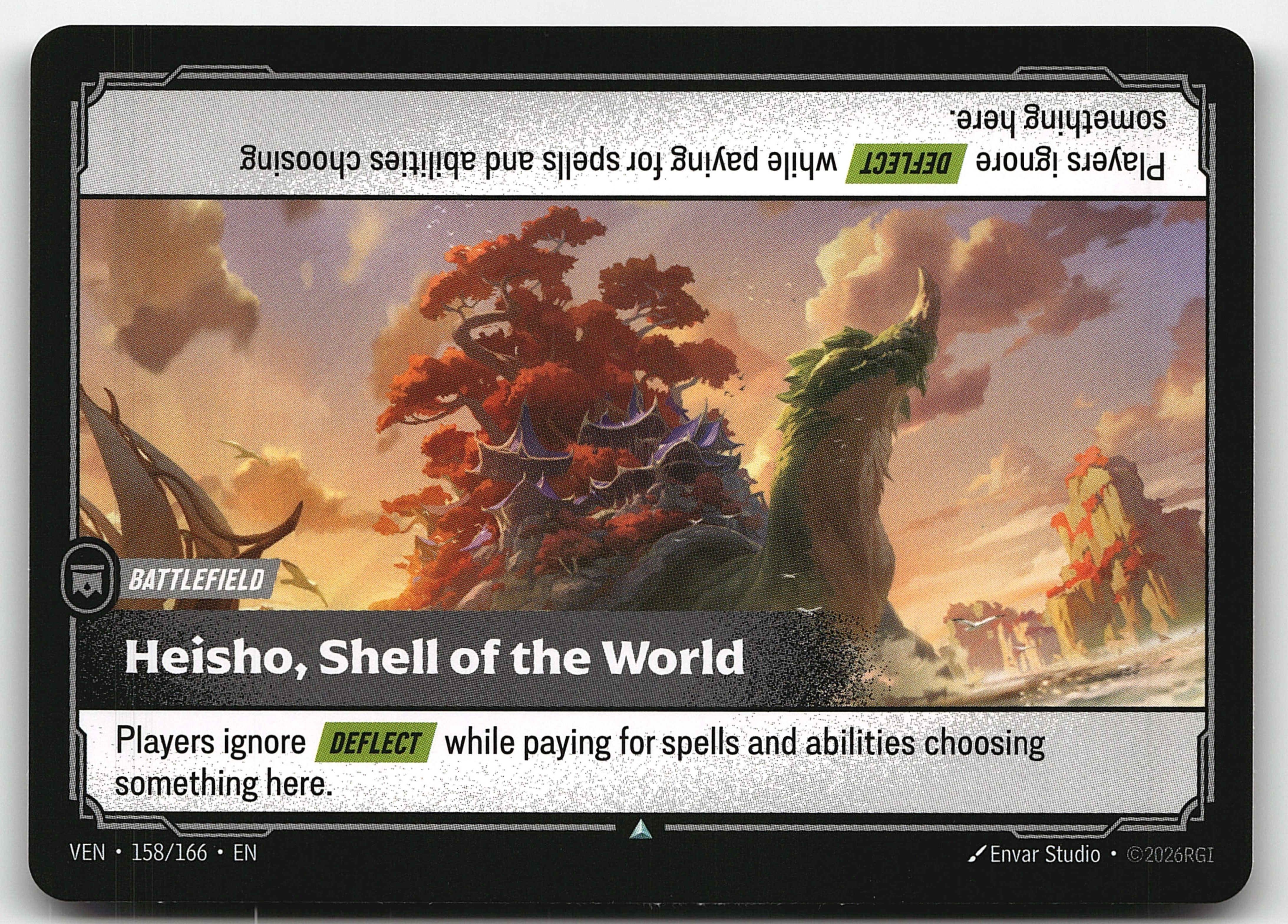 2026 Riftbound League Of Legends LoL Vendetta Heisho Shell Of The World #158