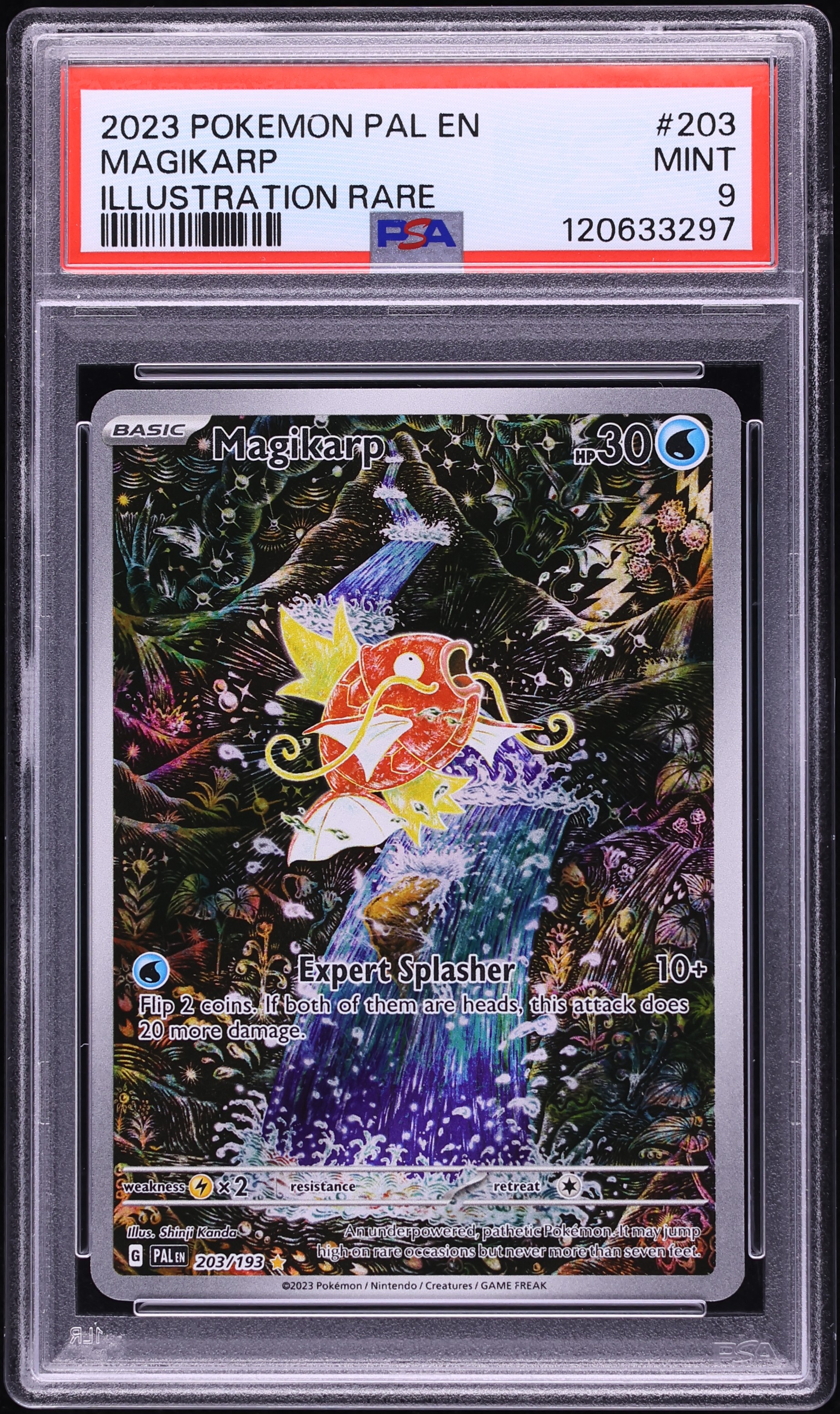 2023 Pokemon Scarlet & Violet Paldea Evolved IR Magikarp #203 PSA 9 MINT