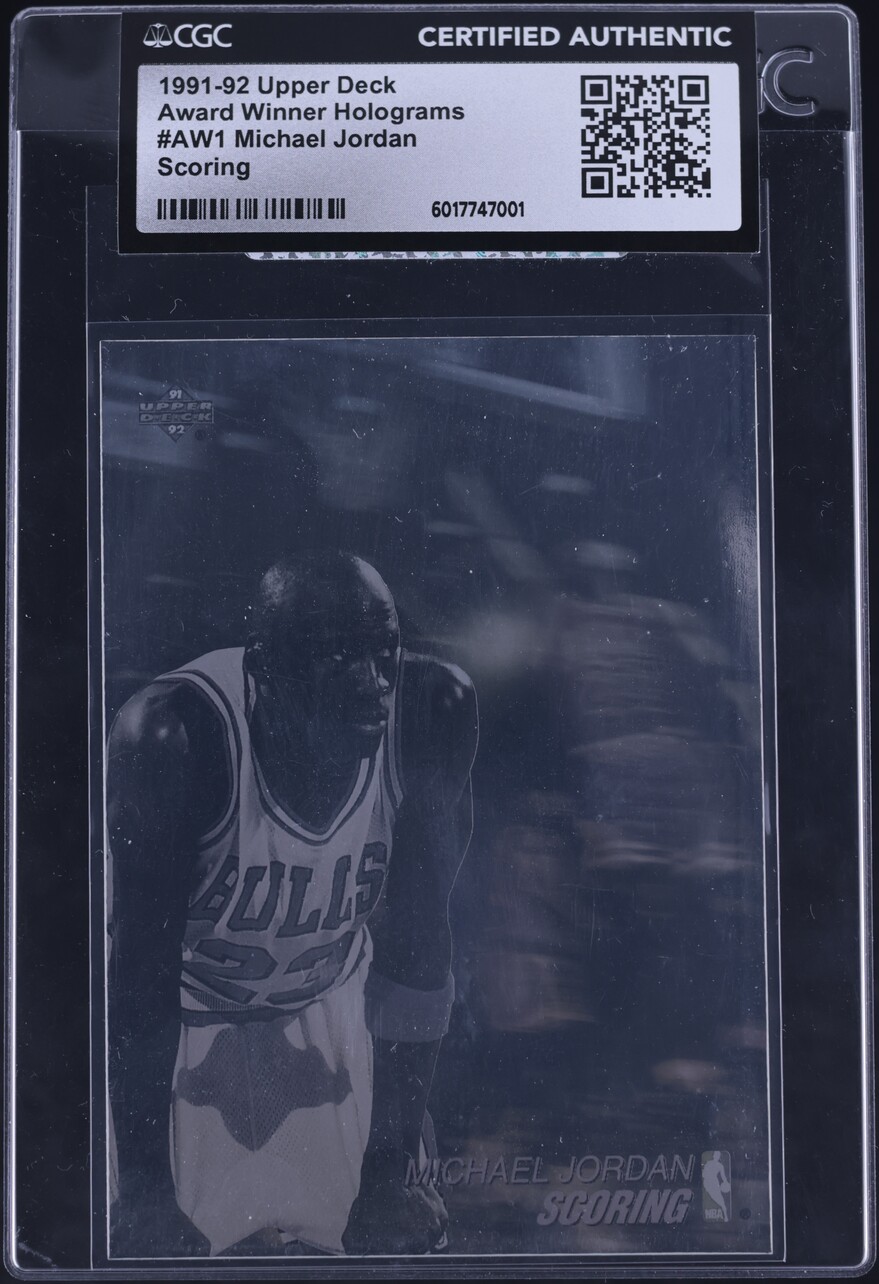 1991 Upper Deck Award Winner Holograms Scoring Michael Jordan #AW1 CGC AUTH