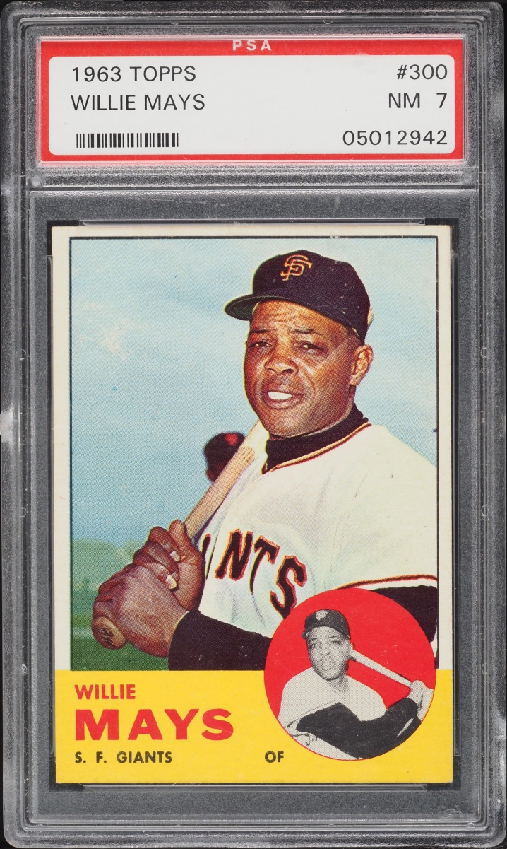 1963 Topps Willie Mays #300 PSA 7 NRMT