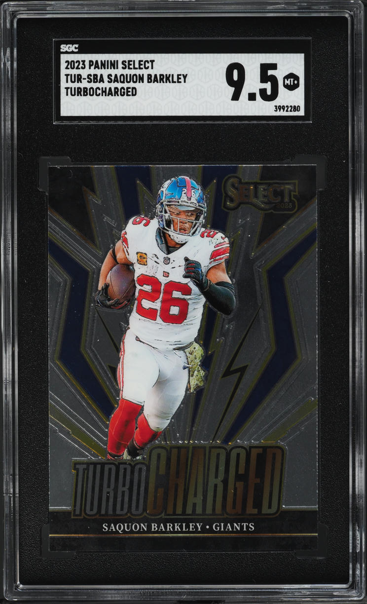 2023 Select Turbocharged Saquon Barkley #TUR-SBA SGC 9.5 MINT+