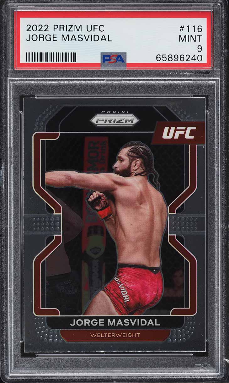 2022 Panini Prizm UFC Jorge Masvidal #116 PSA 9 MINT