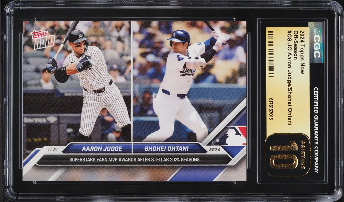 2024 Topps Now Off-Season Aaron Judge Shohei Ohtani #OS-JO CGC 10 PRISTINE
