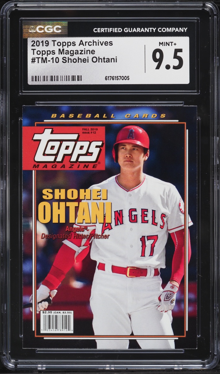 2019 Topps Archives Topps Magazine Shohei Ohtani #TM-10 CGC 9.5 MINT+