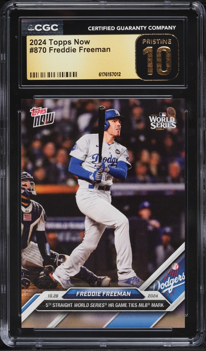 2024 Topps Now Freddie Freeman #870 CGC 10 PRISTINE