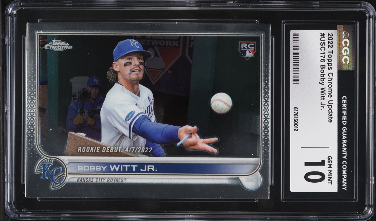 2022 Topps Chrome Update Bobby Witt Jr. ROOKIE #USC176 CGC 10 GEM MINT