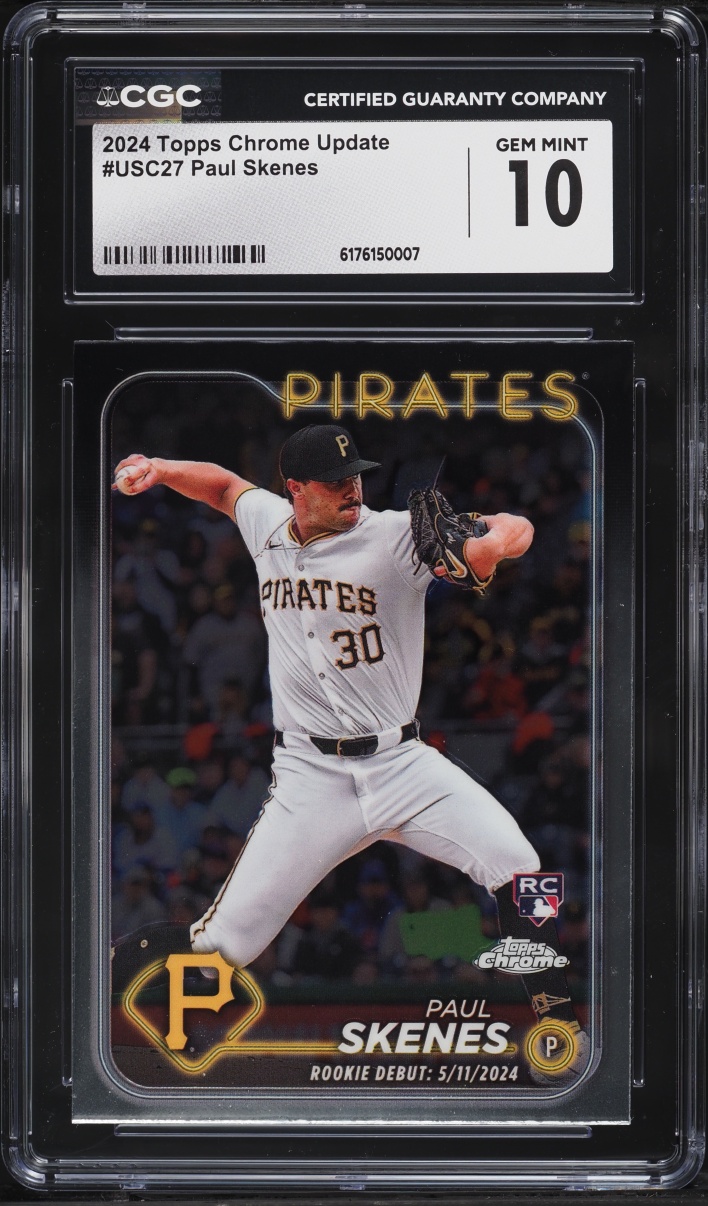 2024 Topps Chrome Update Paul Skenes ROOKIE #USC27 CGC 10 GEM MINT