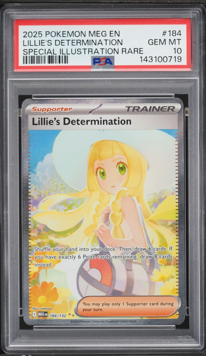 2025 Pokemon Mega Evolution SIR Lillie's Determination #184 PSA 10 GEM MINT