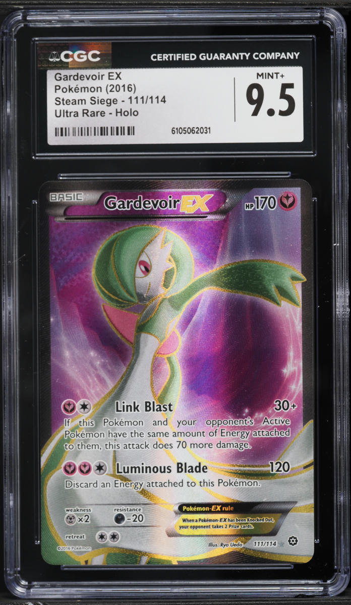 2016 Pokemon XY Steam Siege Full Art Gardevoir EX #111 CGC 9.5 MINT+