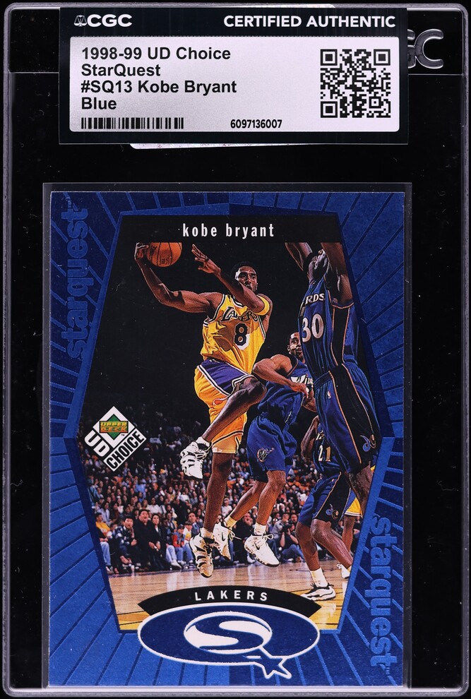 1998 Upper Deck Choice Starquest Blue Kobe Bryant #SQ13 CGC AUTH