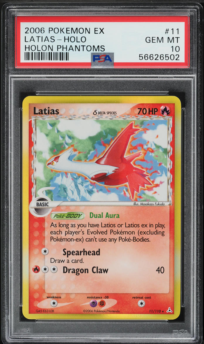 2006 Pokemon EX Holon Phantoms Holo Latias #11 PSA 10 GEM MINT