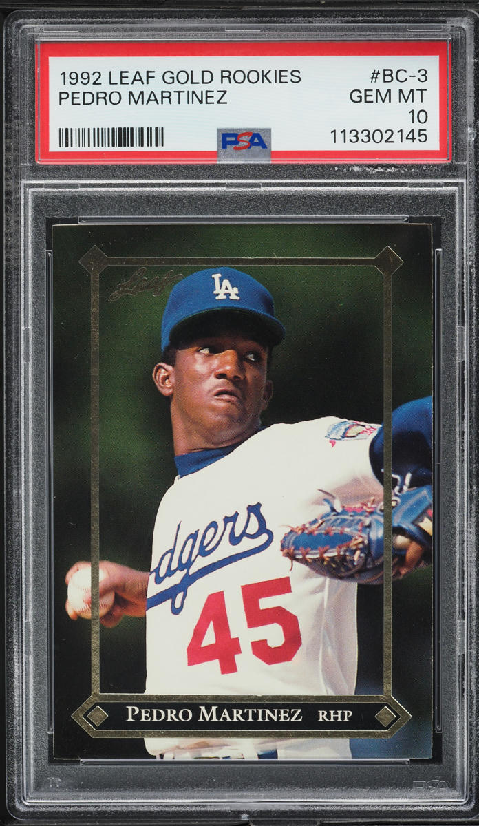 1992 Leaf Gold Pedro Martinez ROOKIE #BC-3 PSA 10 GEM MINT