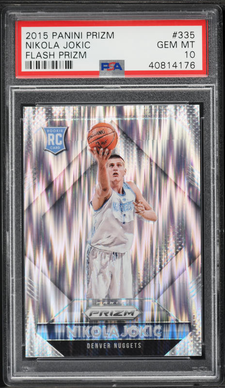 2015 Panini Prizm Nikola Jokic ROOKIE #335 PSA 10 GEM MINT on