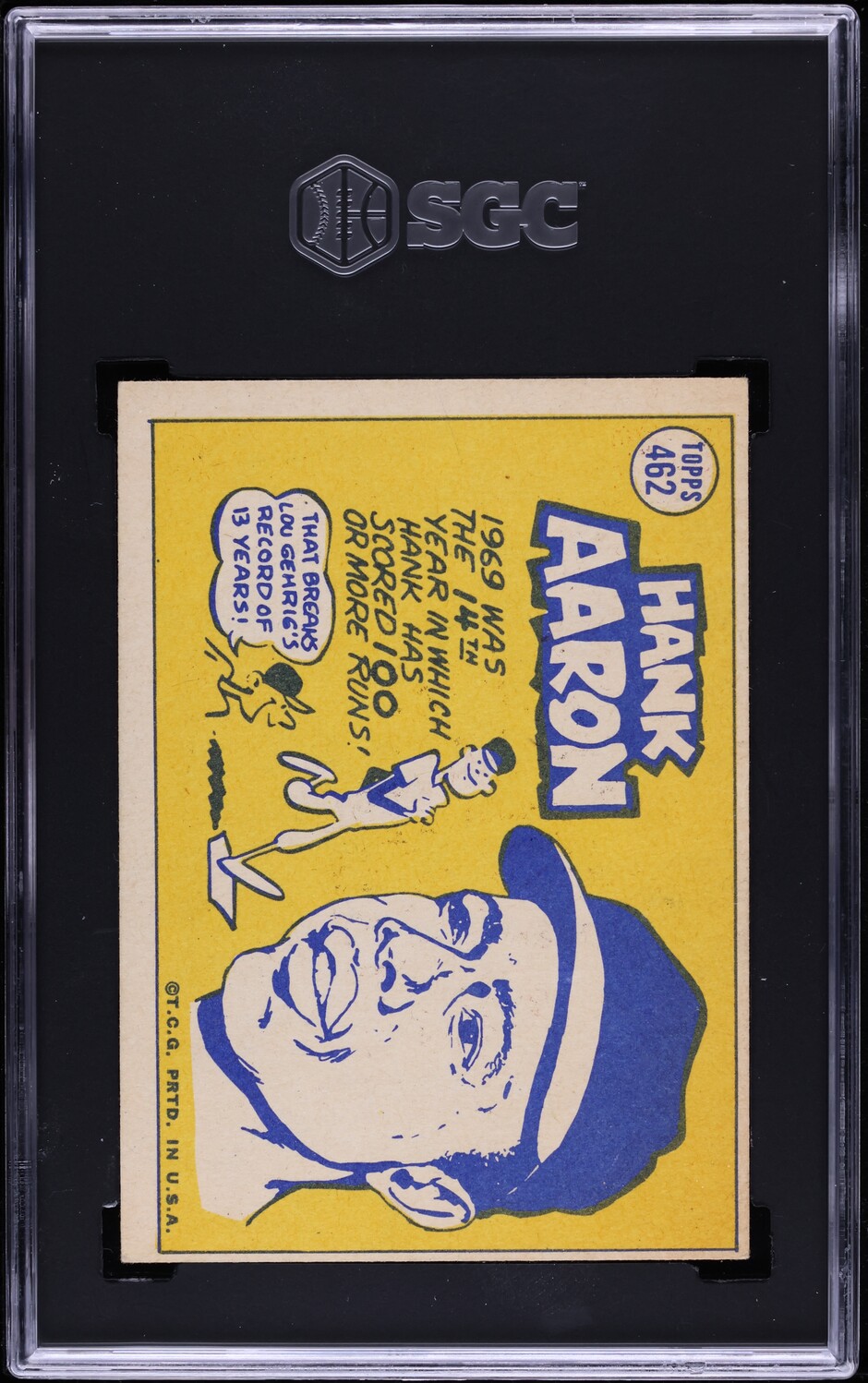 1970 Topps Hank Aaron ALL-STAR #462 SGC 3 VG