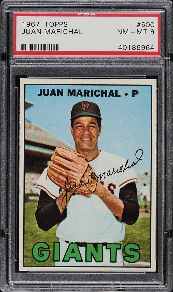 1967 Topps Juan Marichal #500 PSA 8 NM-MT