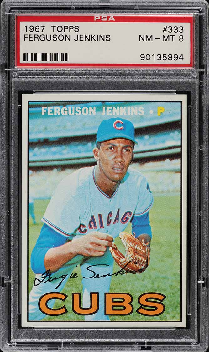 1967 Topps Fergie Jenkins #333 PSA 8 NM-MT
