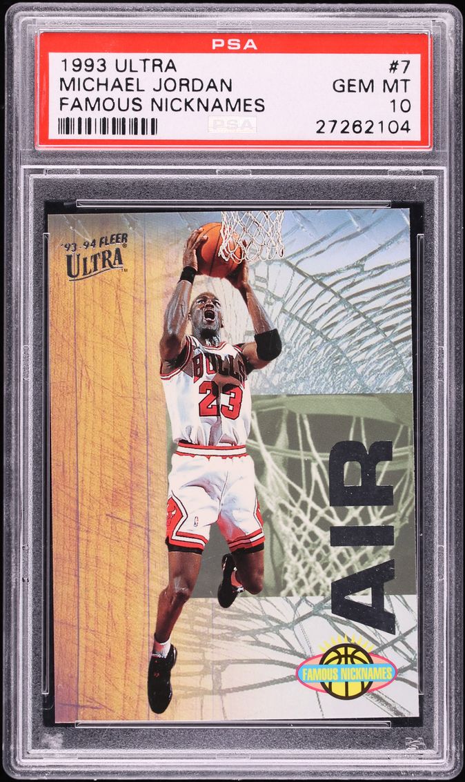 1993 Ultra Famous Nicknames Michael Jordan #7 PSA 10 GEM MINT