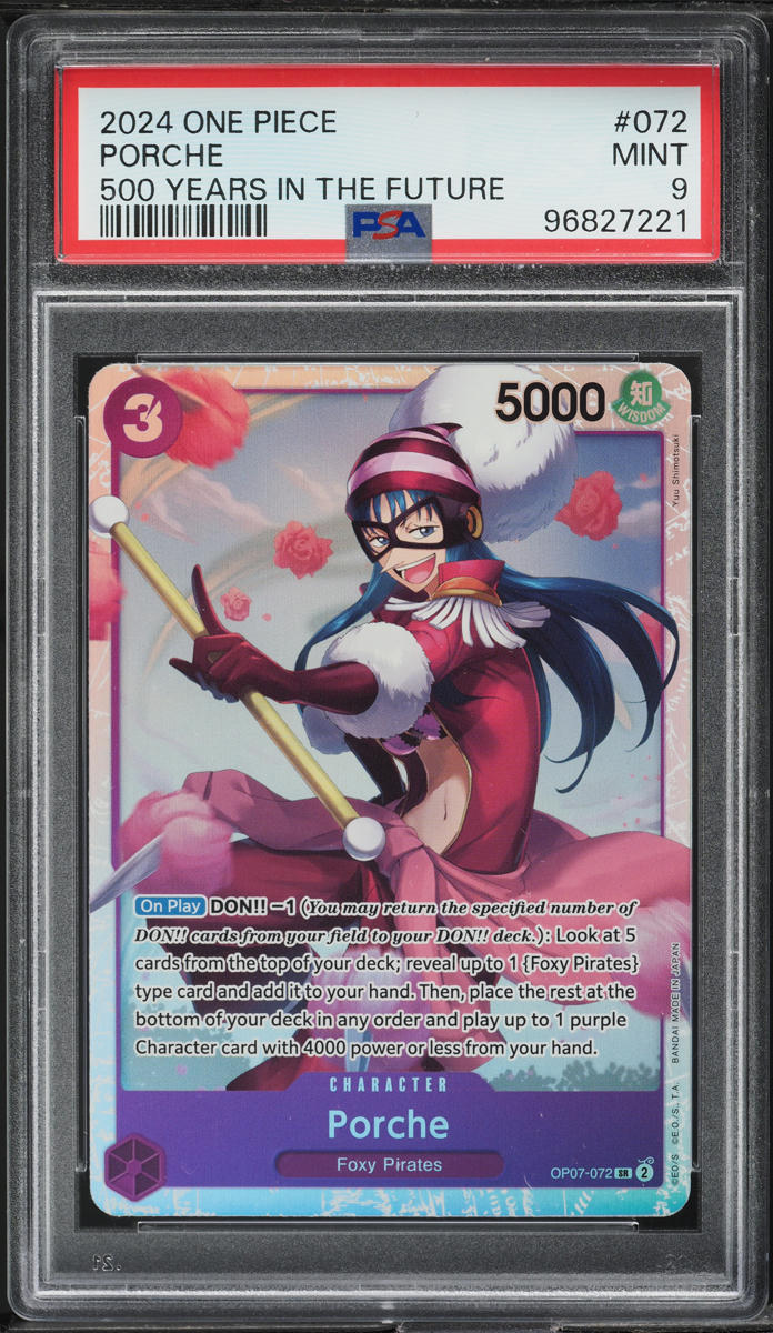 2024 One Piece 500 Years In The Future Porche #OP07-072 PSA 9 MINT