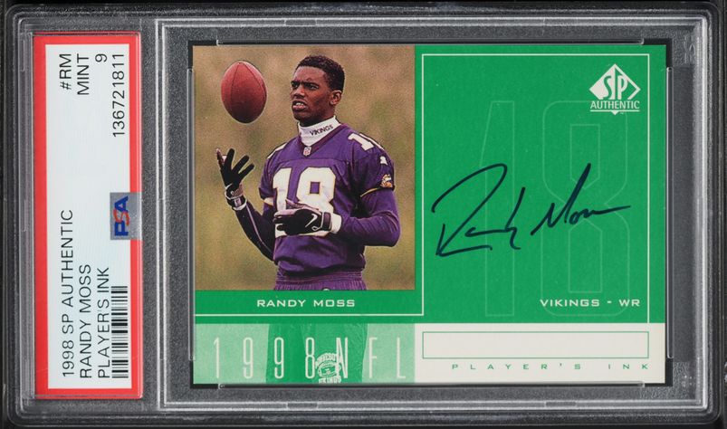1998 Upper Deck Choice Randy Moss ROOKIE #200 PSA 6 EXMT on