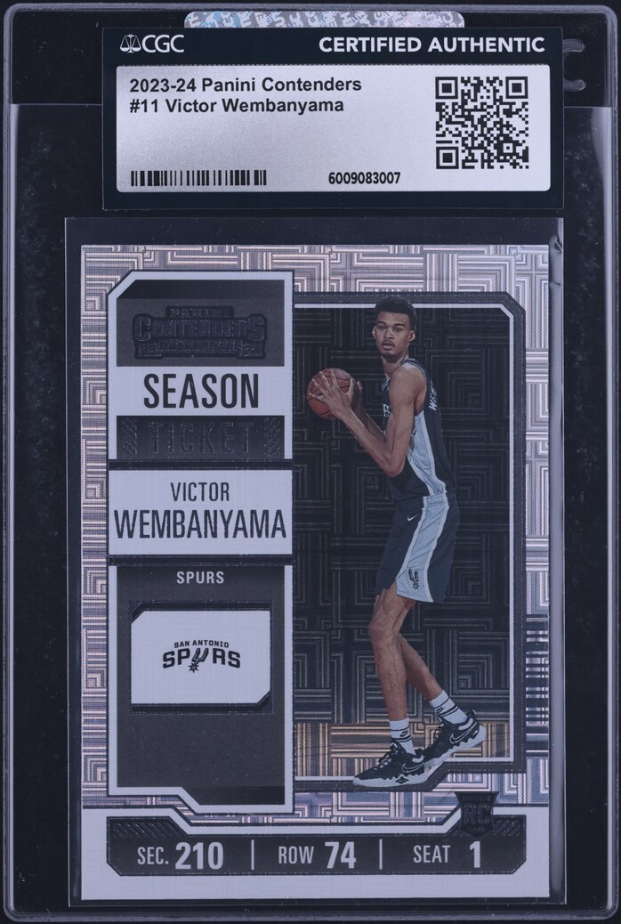 2023 Panini Contenders Victor Wembanyama ROOKIE #11 CGC AUTH