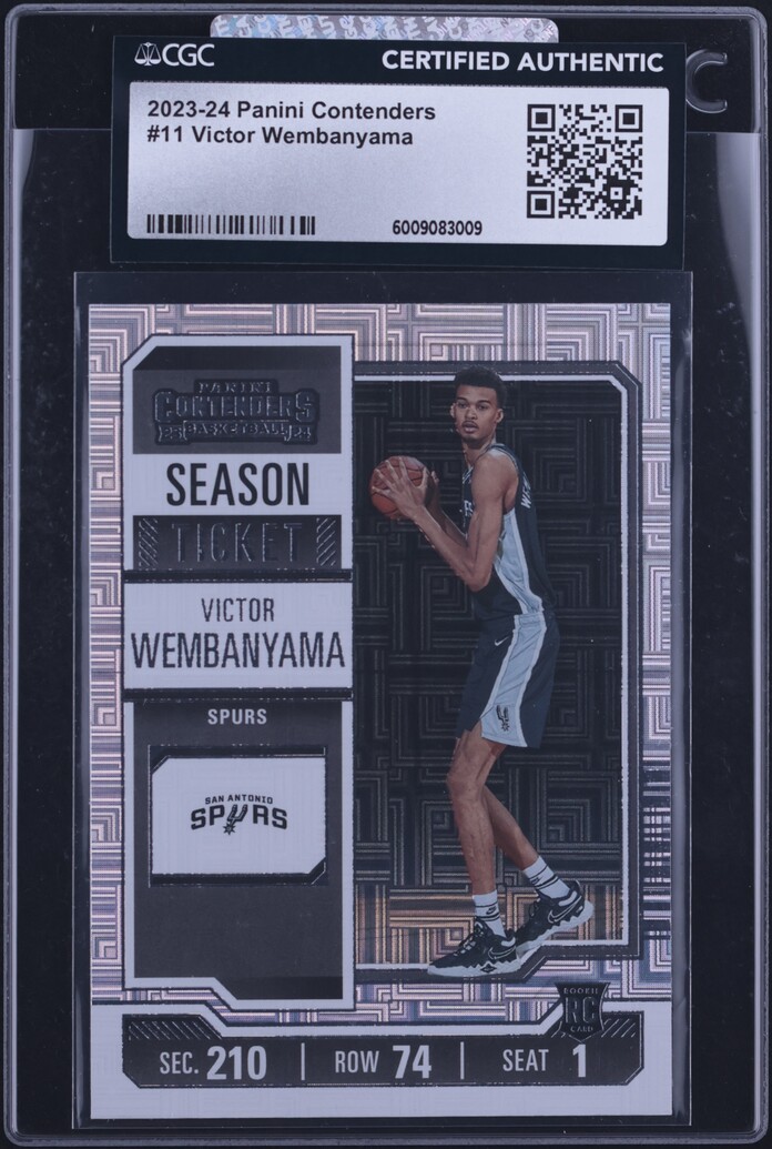 2023 Panini Contenders Victor Wembanyama ROOKIE #11 CGC AUTH