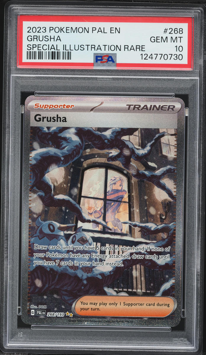 2023 Pokemon Scarlet & Violet Paldea Evolved SIR Grusha #268 PSA 10 GEM MINT