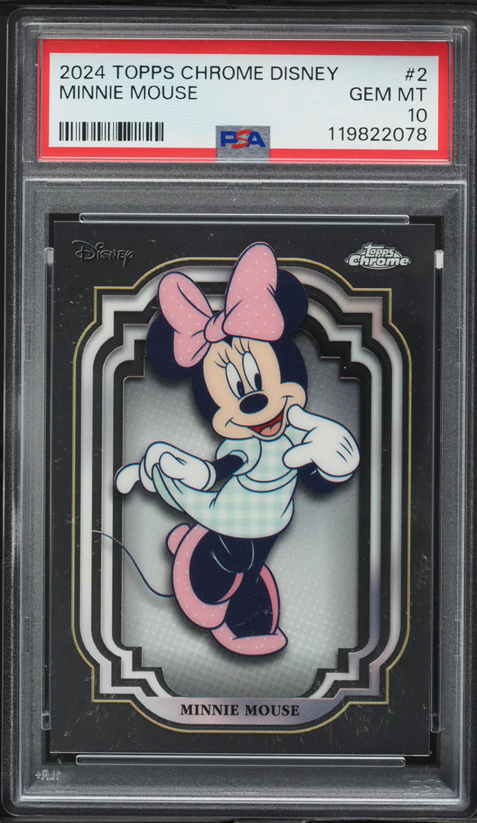 2024 Topps Chrome Disney Minnie Mouse #2 PSA 10 GEM MINT on
